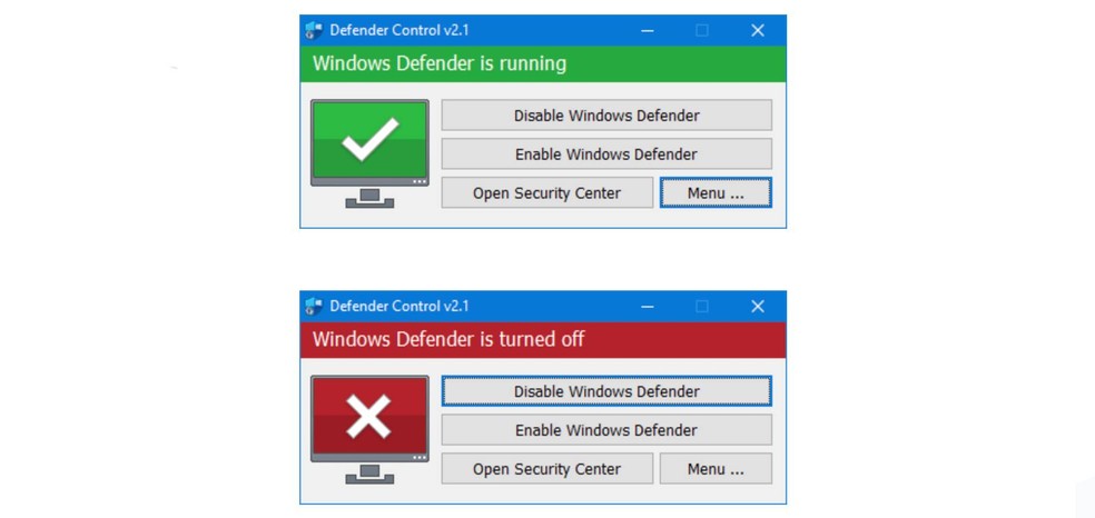 Como usar o Defender Control para desativar o Windows Defender — Foto: Reprodução/Sordum