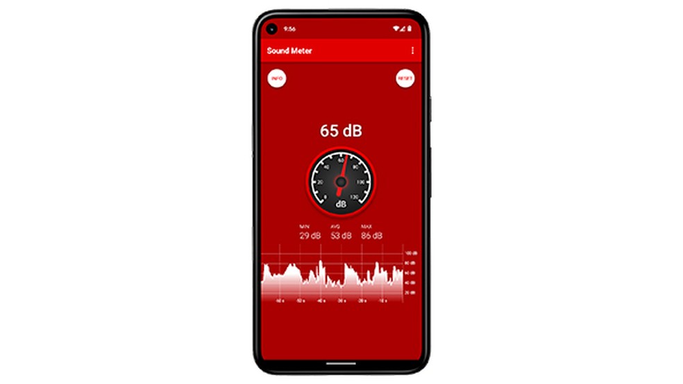 App Decibelímetro pode ajudar a medir o volume os fones em decibéis em celulares Android — Foto: Reprodução/Google Play Store