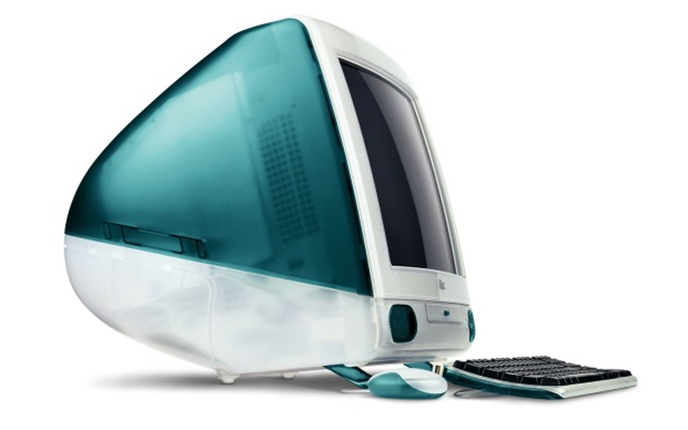 iMac foi o primeiro computador a eliminar o porta disquete — Foto: Reprodução/Apple