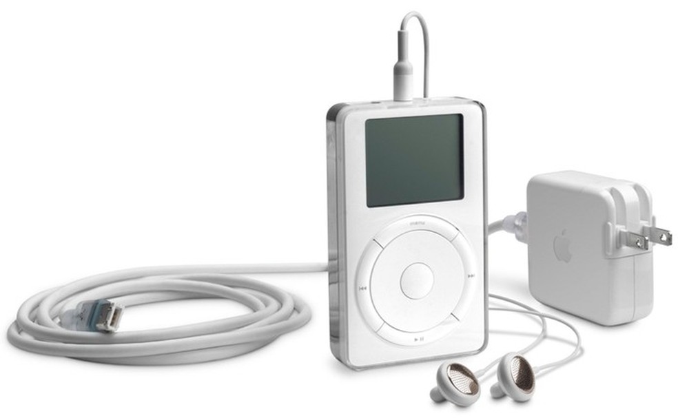 Primeira geração do iPod classic, lançado pela Apple em 2001 — Foto: Reprodução/Apple