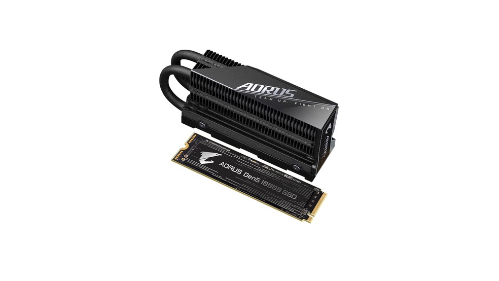 SSDs PCIe 5.0 prometem alcançar até o dobro da velocidade dos componentes com padrão PCIe 4.0 — Foto: Divulgação/Gigabyte