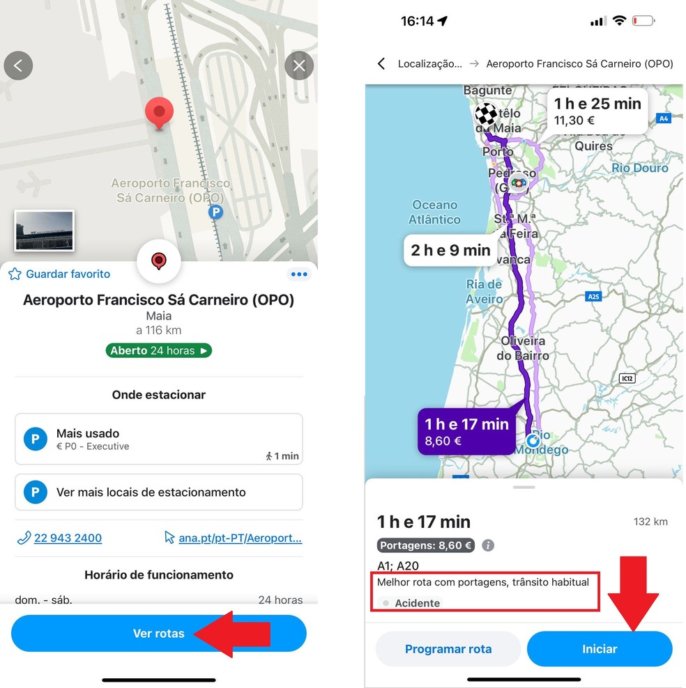 Passo 2 para ver o trânsito no Waze — Foto: Reprodução/Raíssa Delphim