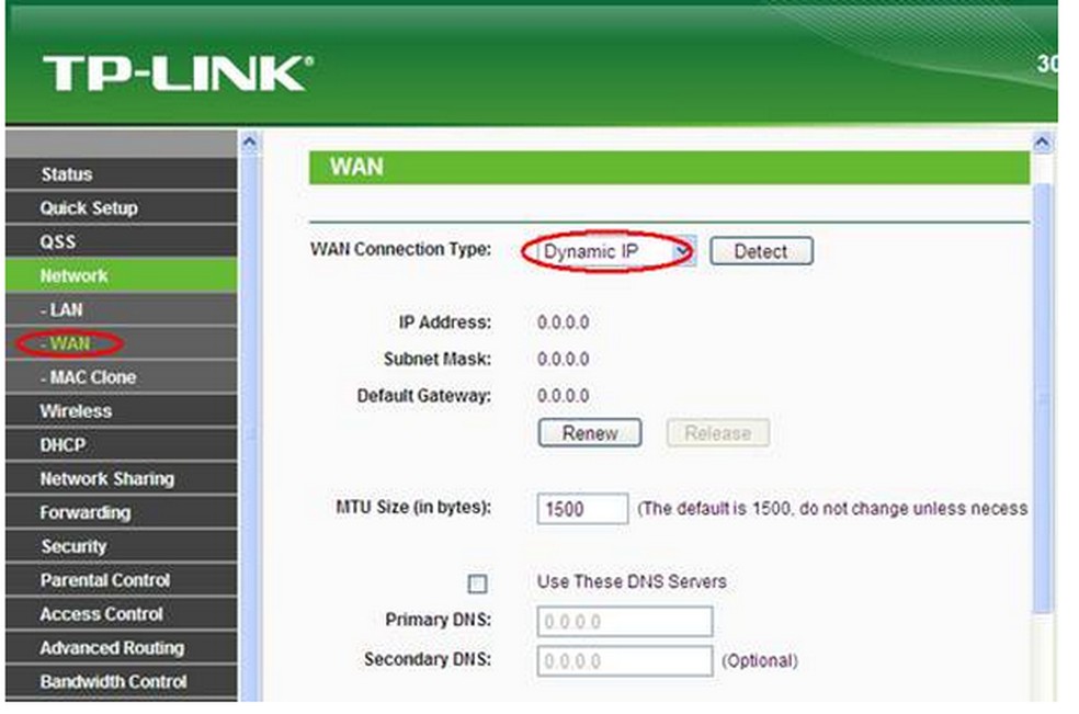 Interface de configuração do roteador TP-Link na web — Foto: Divulgação/TP-Link