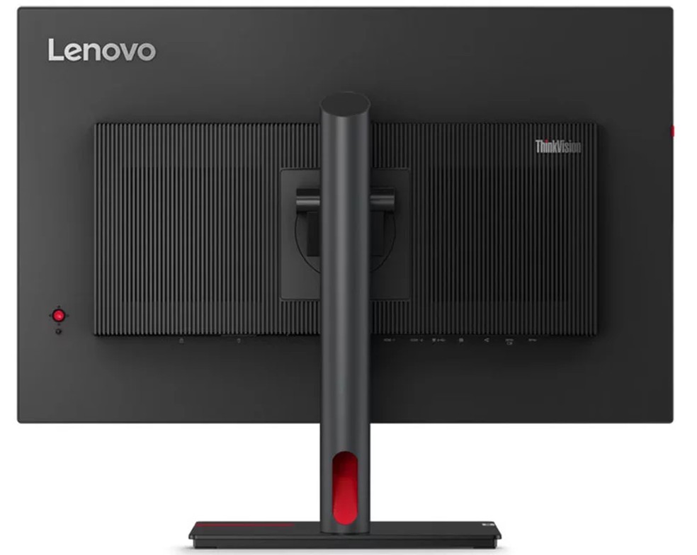 O monitor ThinkVision 27 possui ampla conectividade com 4 portas USB e uma USB-C — Foto: Divulgação/Lenovo