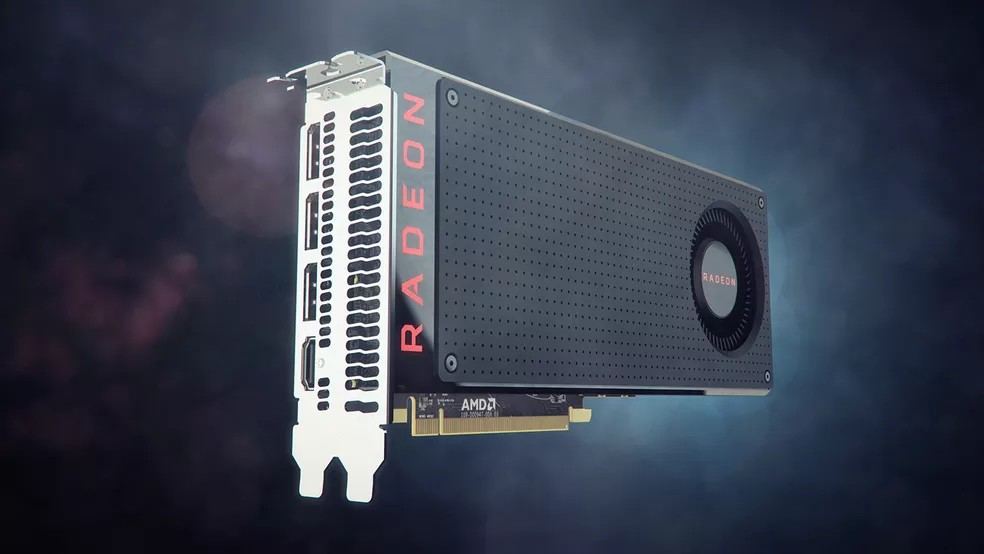 AMD RX 580 conta com mais recursos e volume maior de VRAM. — Foto: Divulgação/AMD