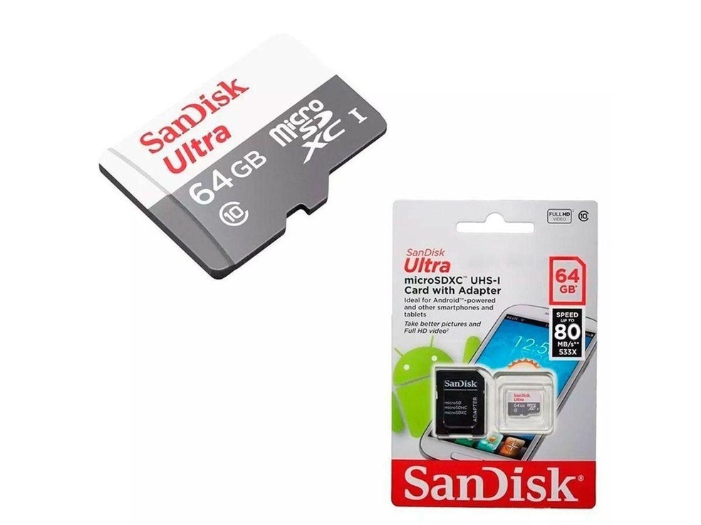 O cartão tem adaptador SD incluído para compatibilidade com câmeras digitais — Foto: Divulgação/SanDisk