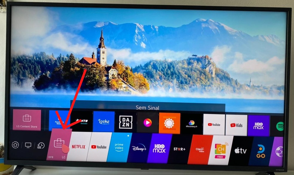 Content Store é a oficial das smart TVs LG — Foto: Reprodução/Vitória Bernardes