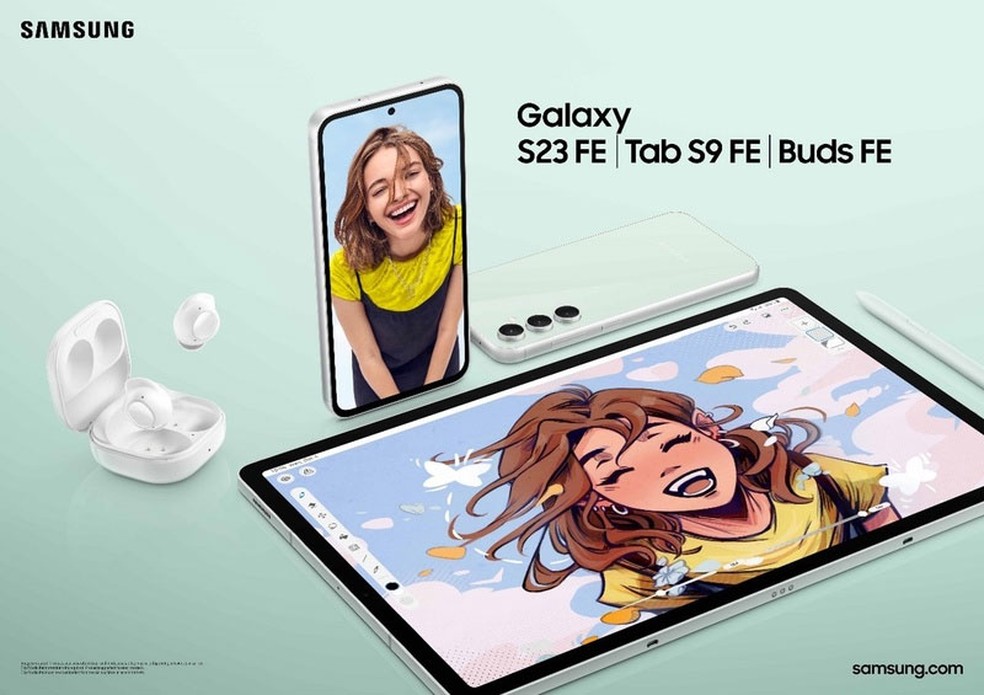 Galaxy Buds FE chega ao Brasil como novo fone 'baratinho' da Samsung — Foto: Divulgação/Samsung