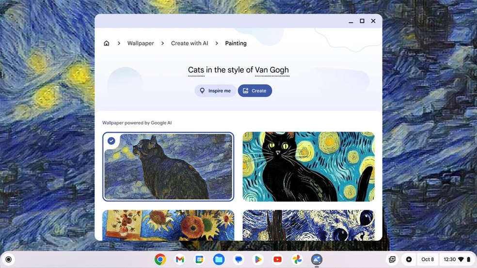 Software deve usar IA para criar artes de wallpaper — Foto: Divulgação/Google