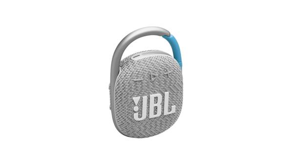 A JBL Clip 4 Eco está disponível na cor cinza