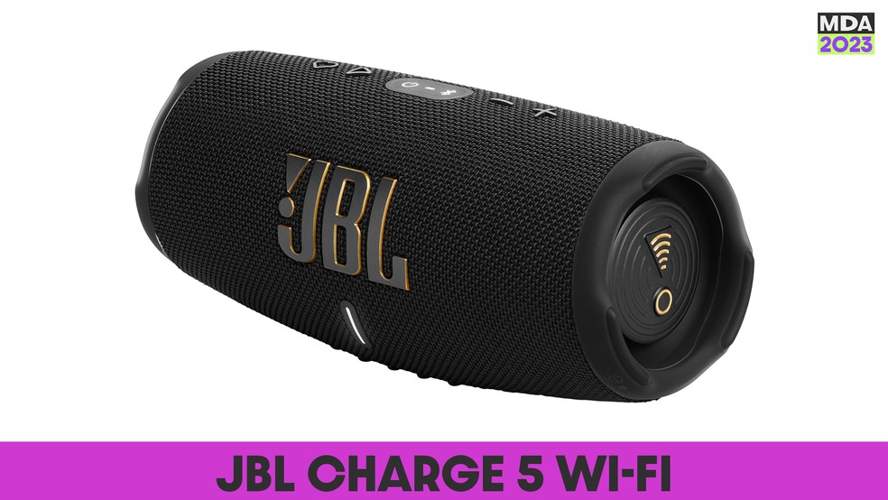 JBL Charge 5 Wi-Fi é uma caixa de som portátil — Foto: Divulgação/JBL