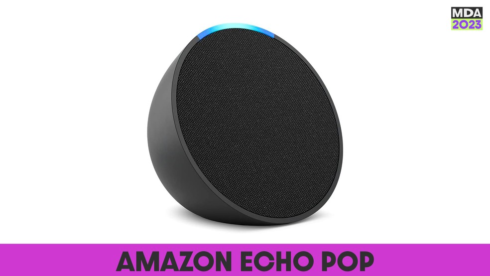 Amazon Echo Pop é uma caixinha de entrada com Alexa — Foto: Divulgação/Amazon