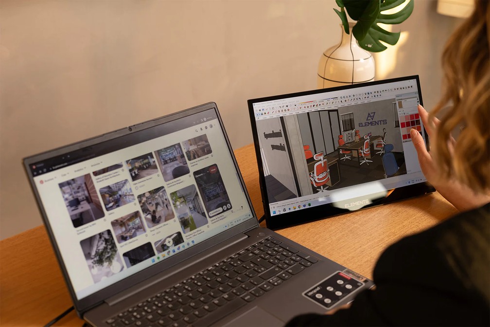 Monitor portátil: 5 modelos para ter uma tela em qualquer lugar — Foto: Reprodução/Element