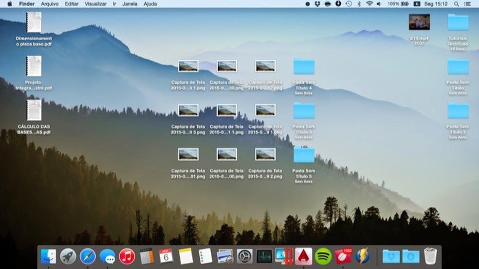 Aprenda a personalizar sua área de trabalho no MacBook — Foto: Helito Beggiora/TechTudo