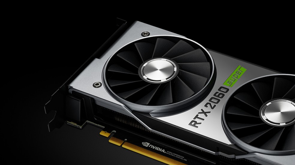 RTX 2060 Super em sua versão de referência. — Foto: Divulgação/Nvidia