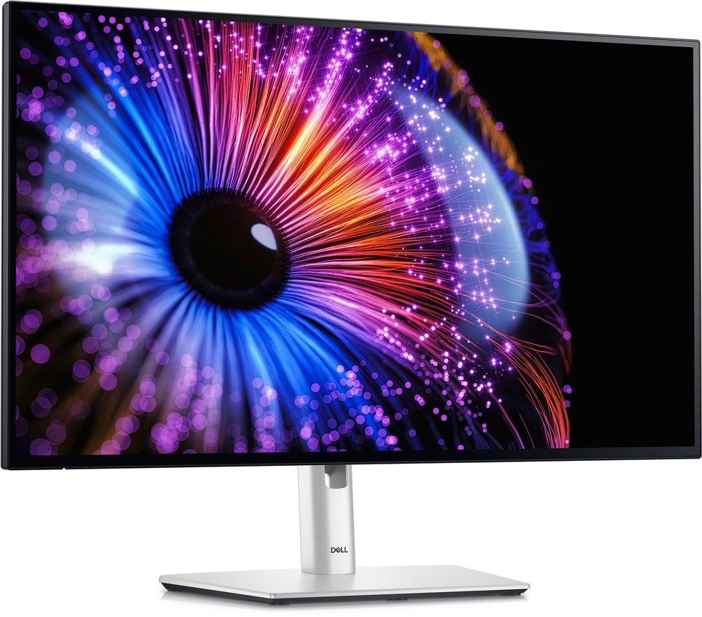 Monitor UltraSharp de 27 polegadas tem base giratória, com inclinação e ajuste de altura — Foto: Divulgação/Dell