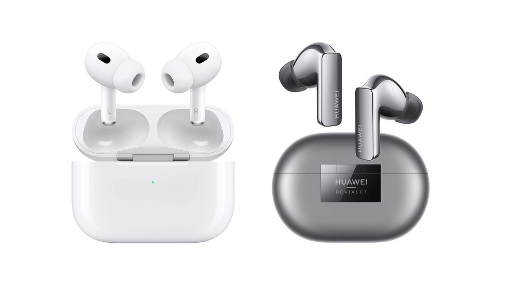 FreeBuds Pro 2 vs AirPods Pro 2: concorrentes no mercado brasileiro atual — Foto: Reprodução/Amazon