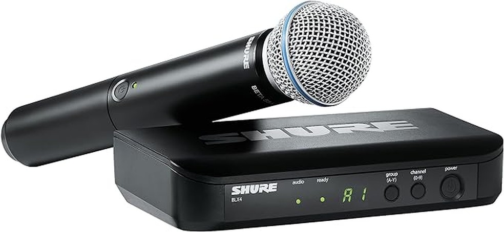 O microfone Shure BLX24/B58 tem tecnologia QuickScan — Foto: Reprodução/Amazon