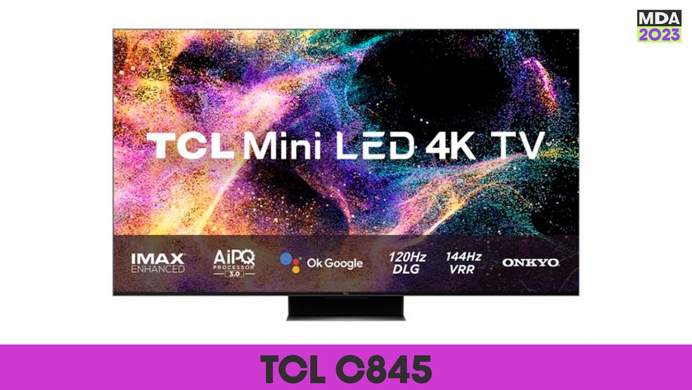 TCL C845 é um modelo premium da marca — Foto: Divulgação/TCL