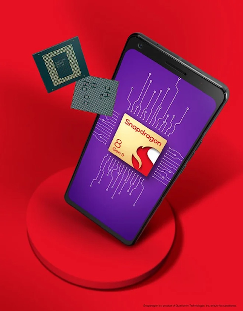 Qualcomm apresenta Snapdragon 8 Gen 3 — Foto: Divulgação/Qualcomm