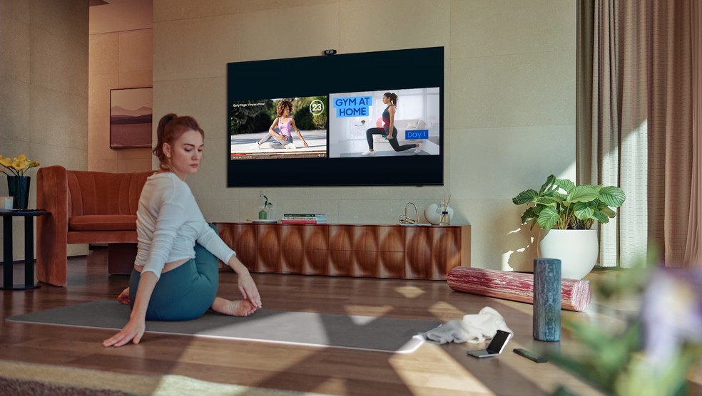 Com processador Quantum 4K, exclusivo Samsung, o modelo realiza upscaling do conteúdo para garantir a resolução 4K — Foto: Divulgação/Samsung