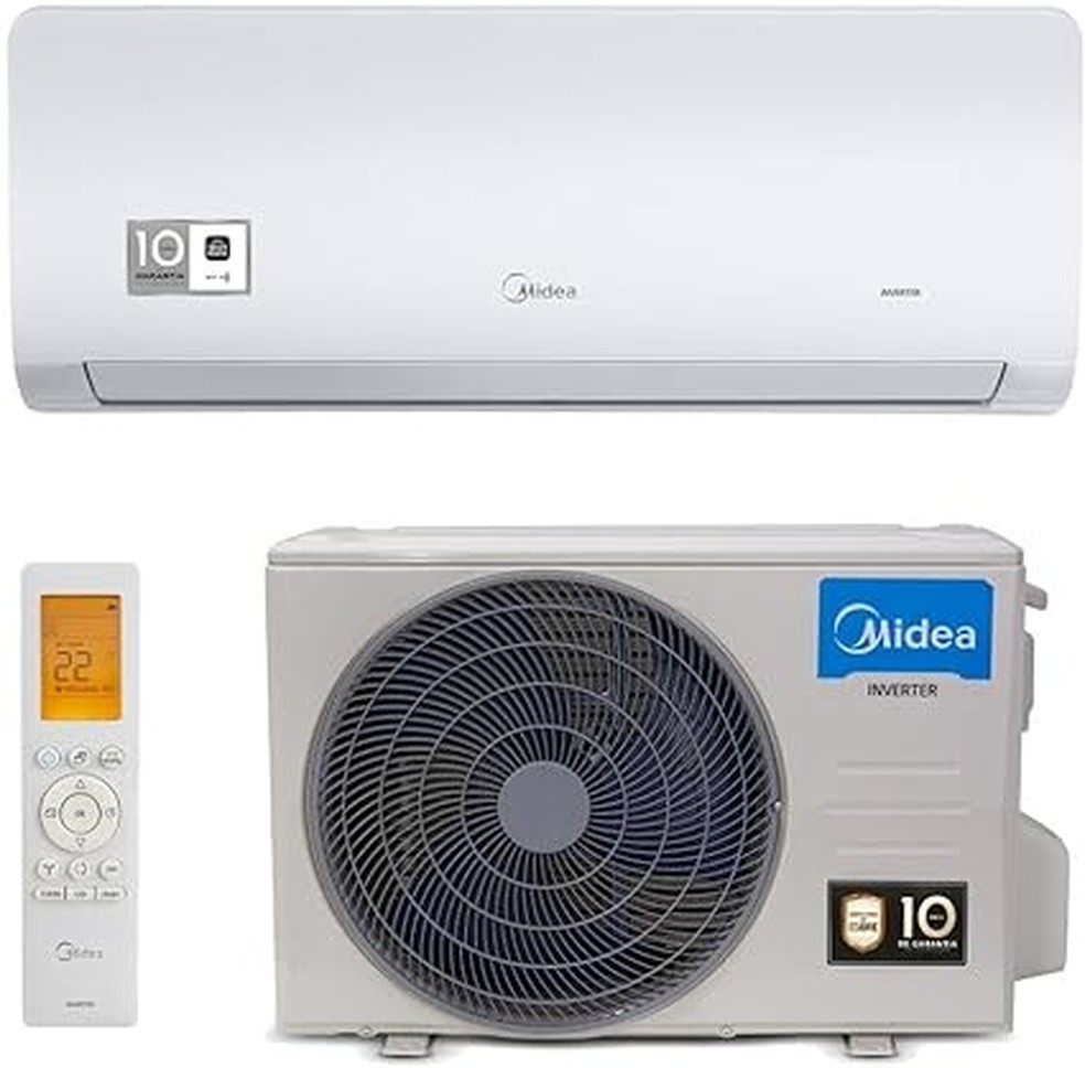 Ar-condicionado Split Hi Wall Inverter Springer Midea 18000 BTUs Frio Xtreme Save Connect 220v — Foto: Reprodução/Amazon