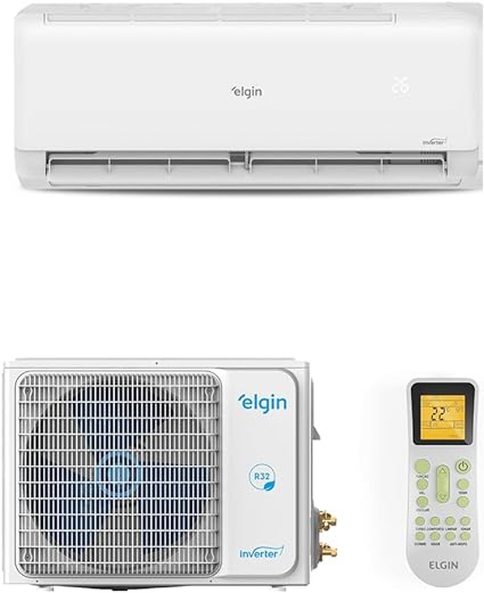 Ar-condicionado Split Elgin Eco Inverter II 18000 Btus 220v — Foto: Reprodução/Amazon