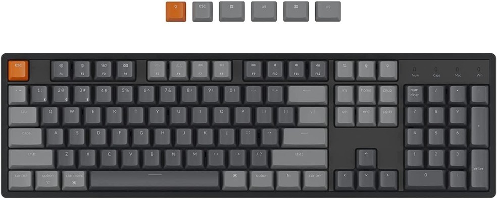 Keychron K10 é outra opção de teclado mecânico de jogos — Foto: Reprodução/Amazon