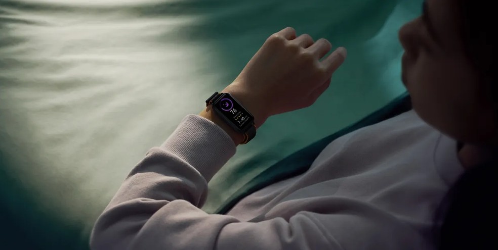 Huawei Band 8: smartband é uma opção de presente geek abaixo dos R$ 300 — Foto: Divulgação/Huawei