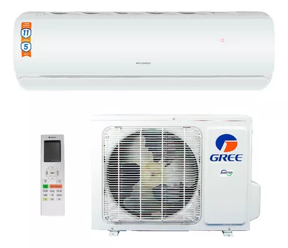 Ar-condicionado Gree 9.000 split inverter frio/quente — Foto: Reprodução/Mercado Livre