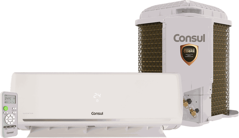 Ar-condicionado Split Consul Triple Inverter Cobre Frio 9000 BTUs — Foto: Divulgação/Consul