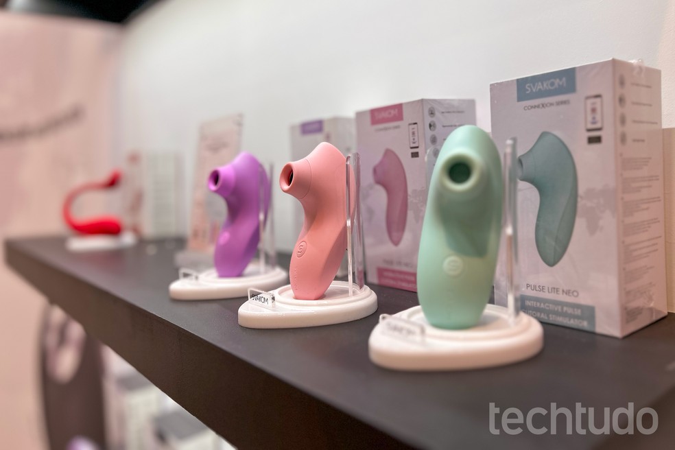 Brinquedos sexuais que 'imitam' filmes são destaque na CES; veja detalhes — Foto: Tainah Tavares/TechTudo