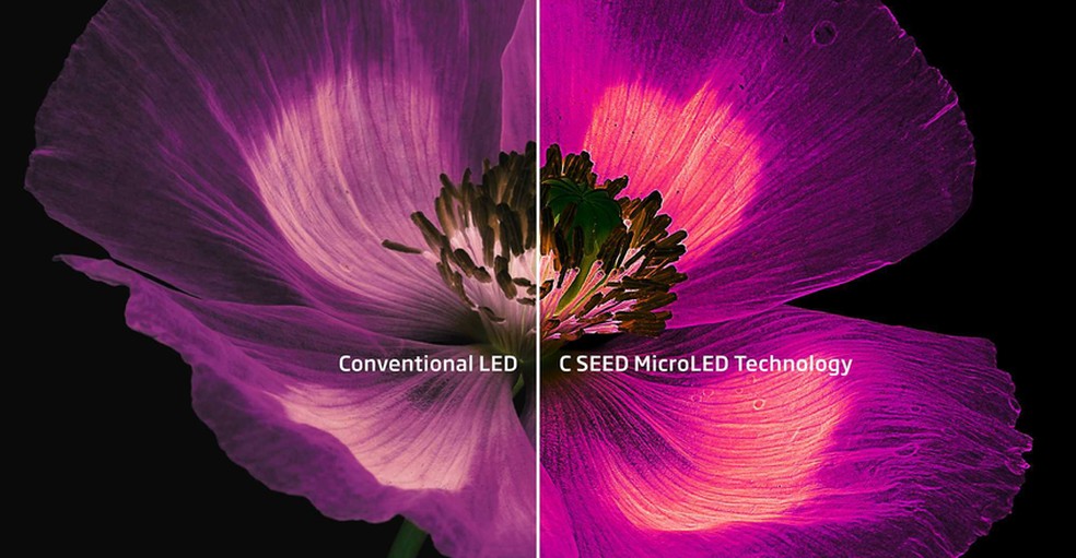 C Seed N1 foi aparesentada na CES 2024 e tem tecnologia micro-LED — Foto: Reprodução/C Seed