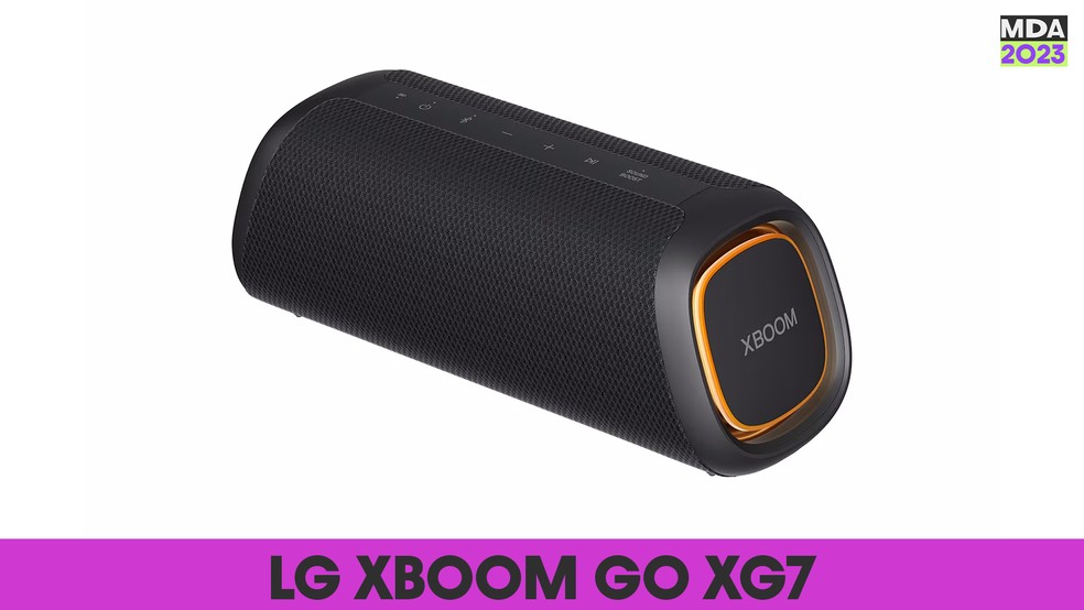 XBoom Go XG7 é uma caixa de som portátil da LG — Foto: Divulgação/LG