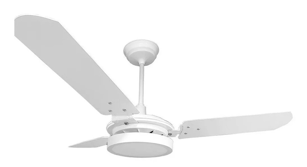 Ventilador de teto consegue circular o ar de um grande cômodo; saiba se o aparelho pode ser usado junto com o ar-condicionado — Foto: Reprodução/Mercado Livre