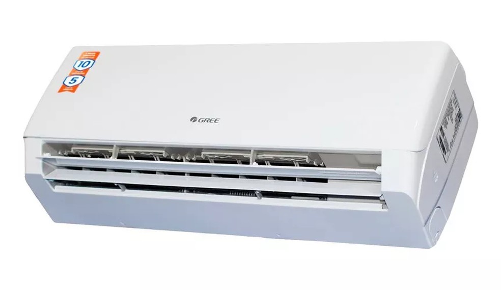 Ar-condicionado Split Inverter é um dos mais eficientes para se usar junto com o ventilador — Foto: Divulgação/Gree
