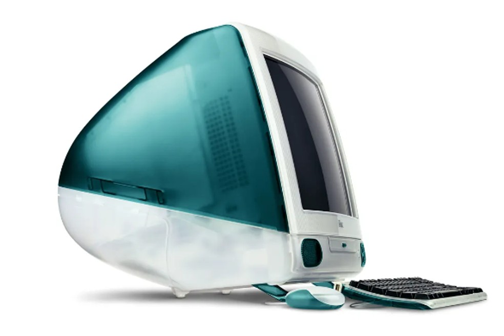 iMac G3 contou com design futurista, tecnologia avançada e simplicidade do uso — Foto: Divulgação/Apple