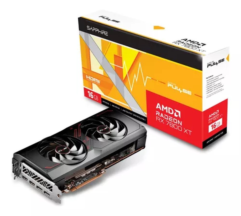 Especificações da RX 7800 XT prometem alto desempenho — Foto: Reprodução/Mercado-Livre