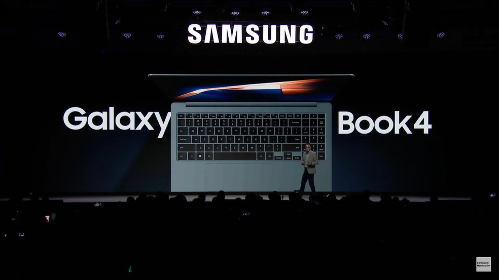 Galaxy Book4 teve algumas novidades reveladas na CES 2024 — Foto: Reprodução/Samsung