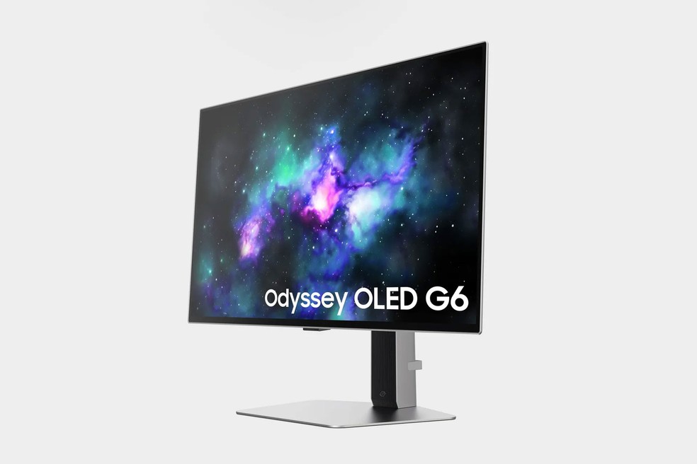 Odyssey OLED G6 destaca-se pela taxa de atualização de 360 Hz — Foto: Divulgação/Samsung