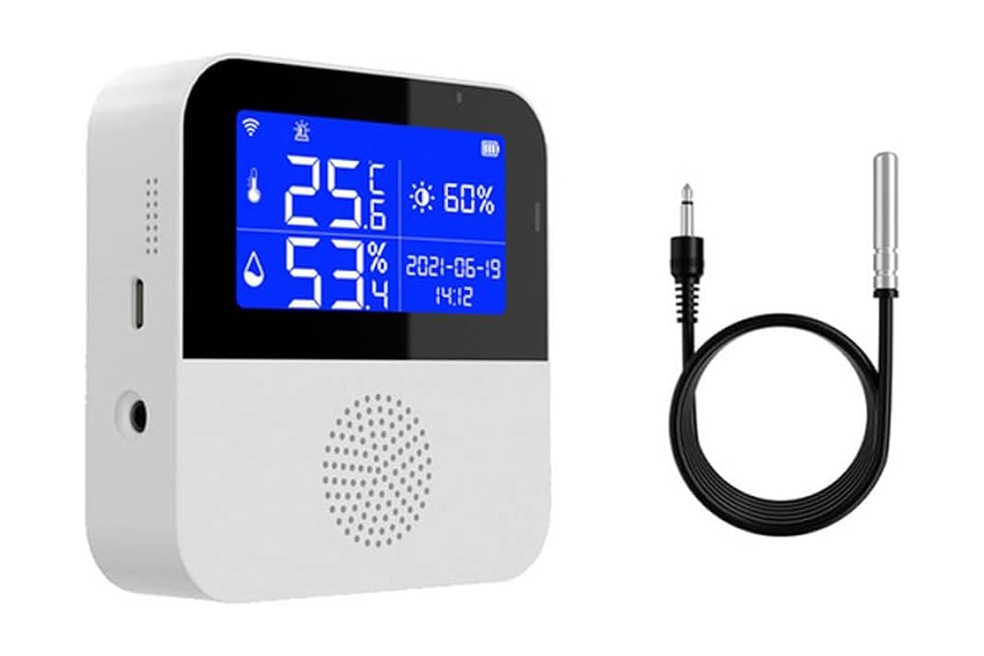 Henniu Sensores de temperatura e umidade Tuya podem ajudar a descobrir a temperatura real da sua casa — Foto: Reprodução/Amazon