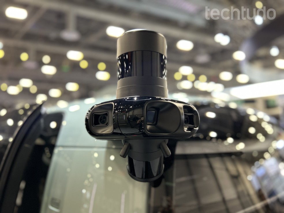 Câmera e sensor de carro autônomo da Zoox — Foto: Tainah Tavares/TechTudo